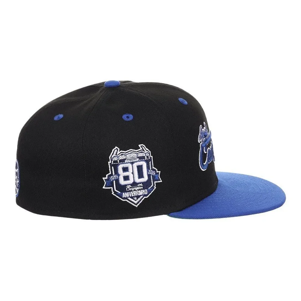 Ebbets‎ Field flannels SANTURCE CANGREJEROS NLB FLIP FITTED BALLCAP BLACK NWT